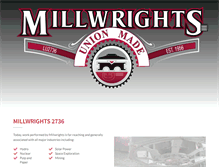 Tablet Screenshot of millwrights2736.com